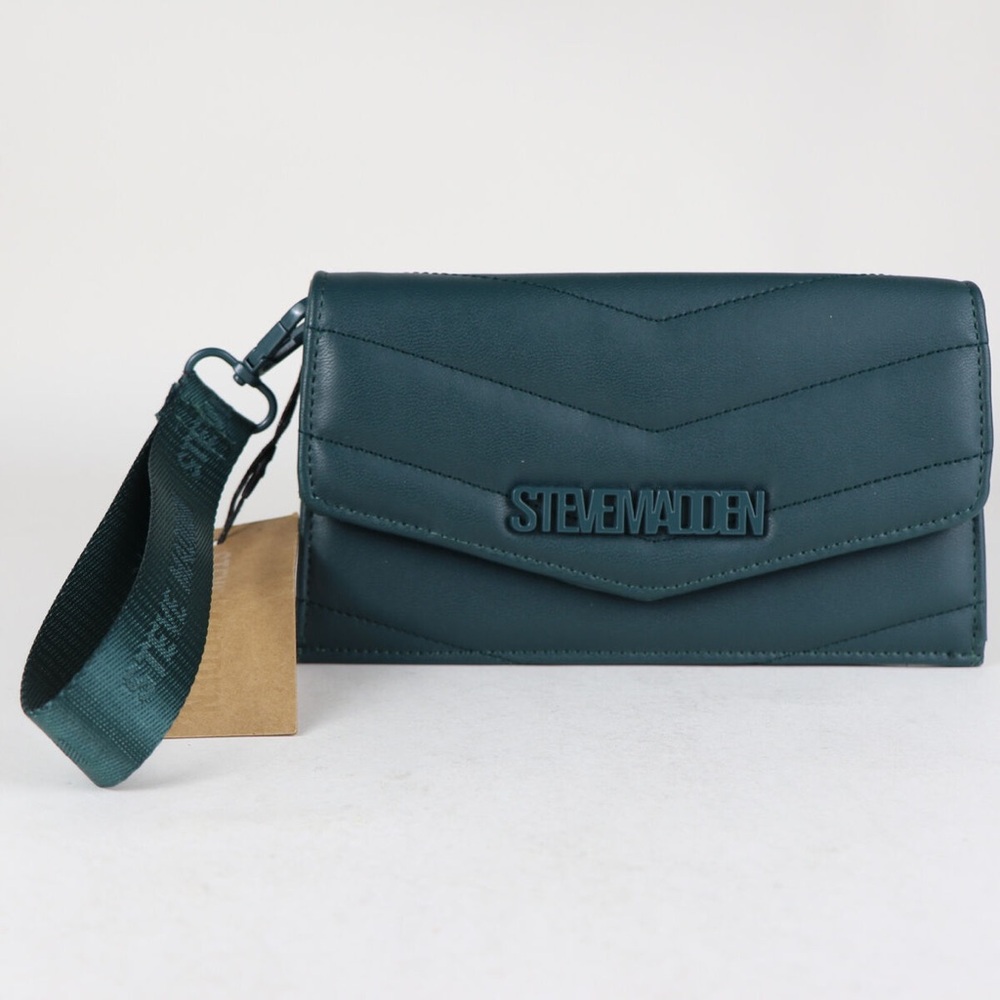 Steve Madden Teal Wristlet Clutch